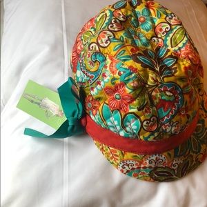 Vera Bradley fleece lined newsgirl hat